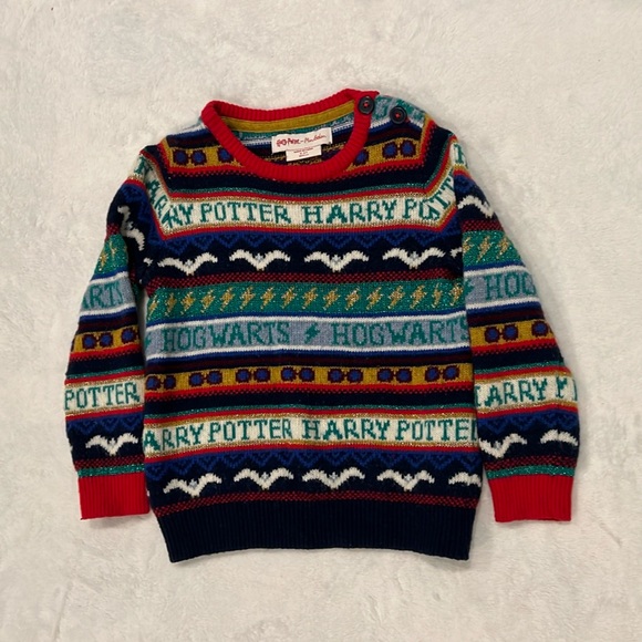 Mini Biden x Harry Potter Christmas Sweater Size 3-4Y EUC - Picture 1 of 2